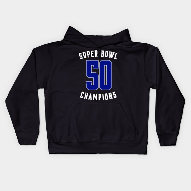 Super bowl 50 Kids Hoodie by ezx